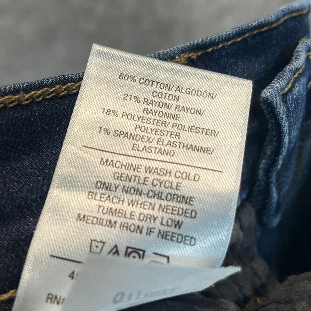 Hudson‎ Jeans Womens Size 24 Blair Super Skinny Dark Blue Stretch Mid Rise